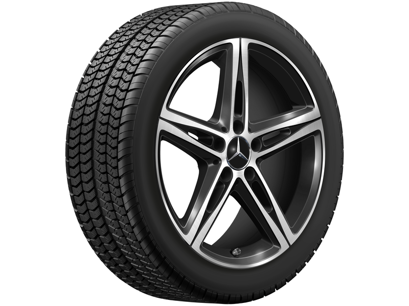 Cerchio a 5 razze, Aero, 45,7 cm (18 pollici), CLA/ Classe B/ Classe A, 225/45 R18/, nero, A17740146007X23