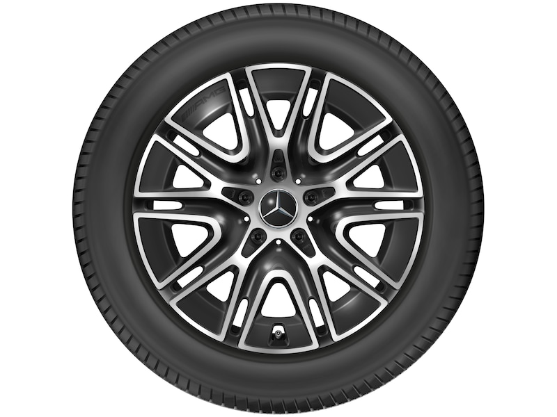 AMG 5-Doppelspeichen-Rad Schwarz Glanzgedreht, Falken, Eurowinter HS02 Pro MO, 275/50 R20 113V XL, Winter, Q440303910030