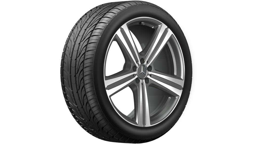 5-spoke wheel gray Himalaya matt gloss turned, Pirelli, P-Zero (PZ4) MO, 315/40 R21 111Y, summer, Q440651710370