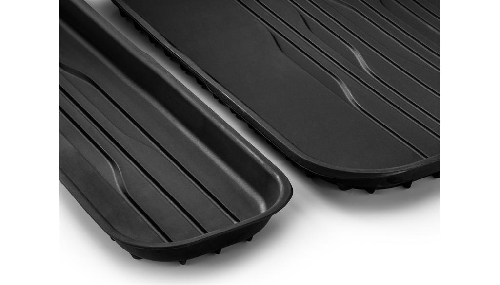 Dynamic Lines all-weather mats, 3rd row of seats, 2-piece, EQS, black, A29668085069051