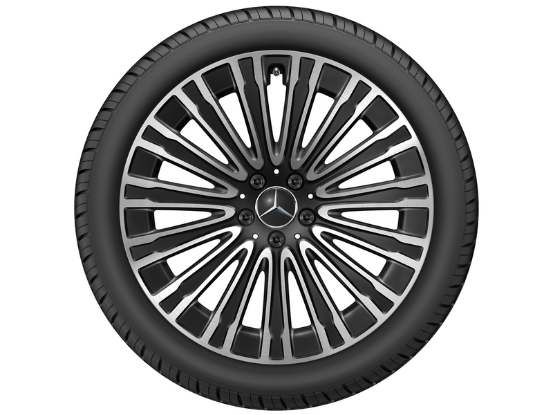 Multi-spoke wheel, Aero, 50.8 cm (20-inch), high-sheen, EQE, 255/40 R20/, black, A29540119007X23