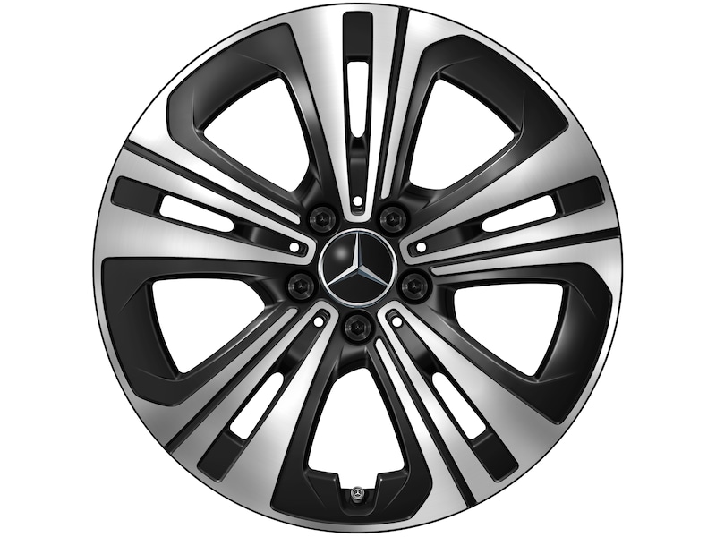 Cerchio estivo completo Mercedes-Benz, 5 razze, nero, lucido, Michelin, Pilot Sport 5 MO, 255/40 R18 99 W Nessuno, estivo, Q440241510210