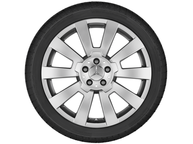 10-Speichen-Rad, 48,3 cm (19 Zoll), GLK, 235/50 R19/, titansilber, A20440115029765