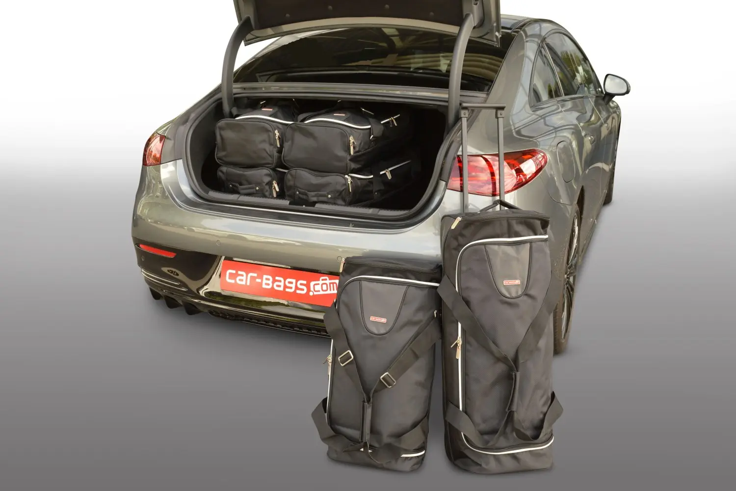 Travel bag set suitable for Mercedes-Benz EQE (V295) 2022-today 4-door sedan - black, CB-M26601S