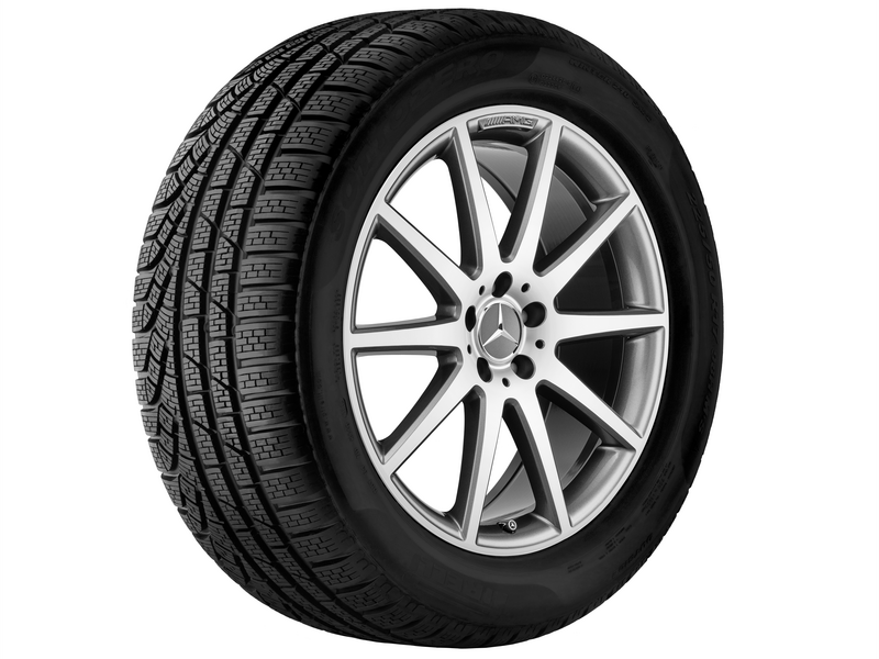 AMG 10-spoke wheel, titanium gray, Michelin, Pilot Alpin 5 MO1, 225/45 R18 95V XL, winter, Q440141512160
