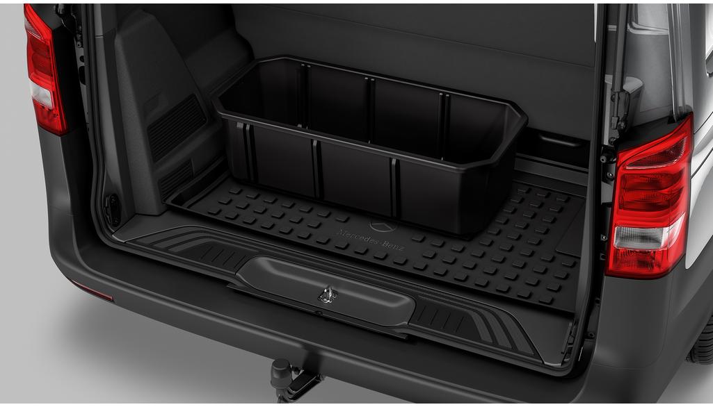 Luggage compartment tray, flat, V-Class/EQV/Vito/eVito, black, A4478140041 Luggage compartment tray, flat, V-Class/EQV/Vito/eVito, black, A4478140041
