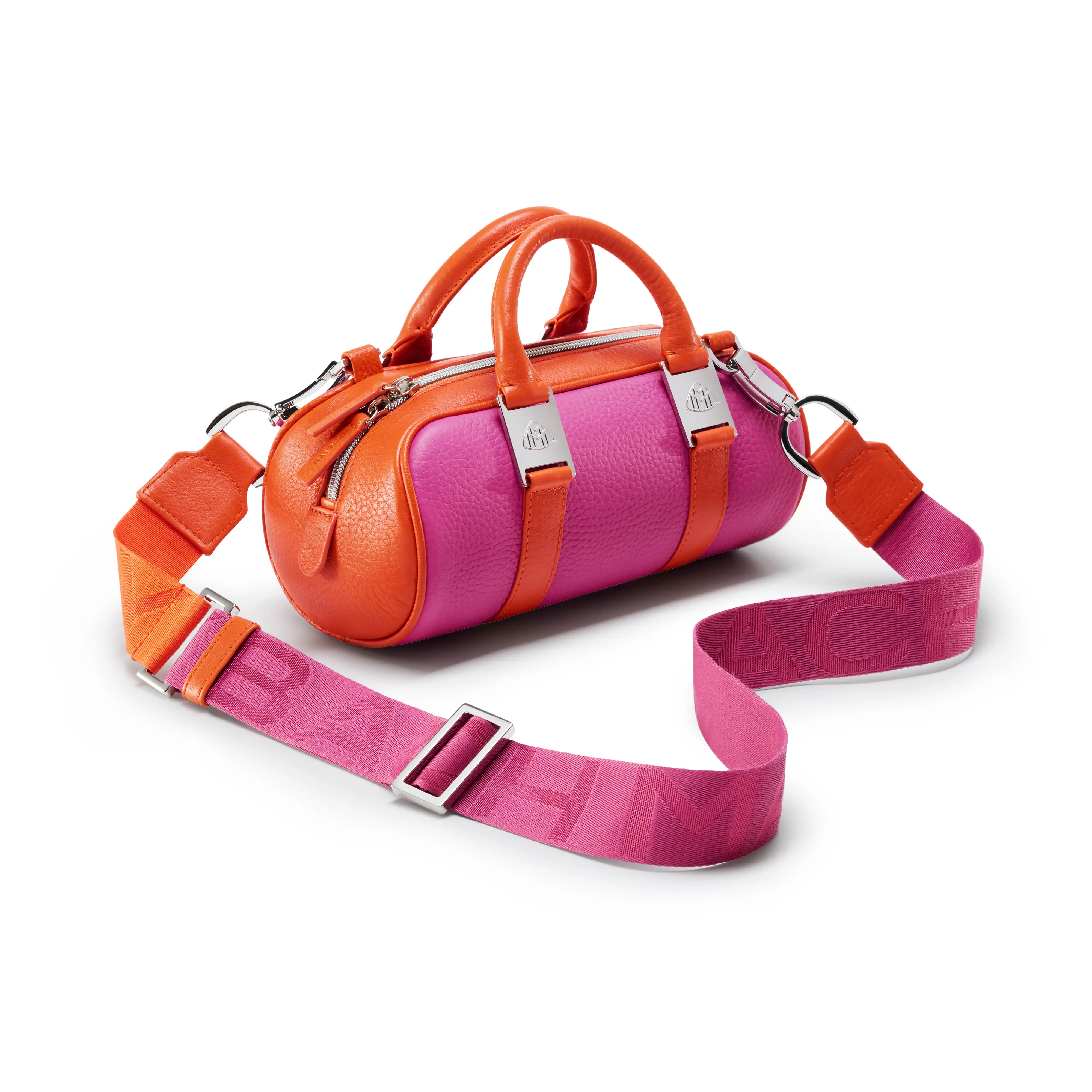 Handtasche Damen, Mercedes-Maybach, pink / orange, Leder, B67960426 Handtasche Damen, Mercedes-Maybach, pink / orange, Leder, B67960426