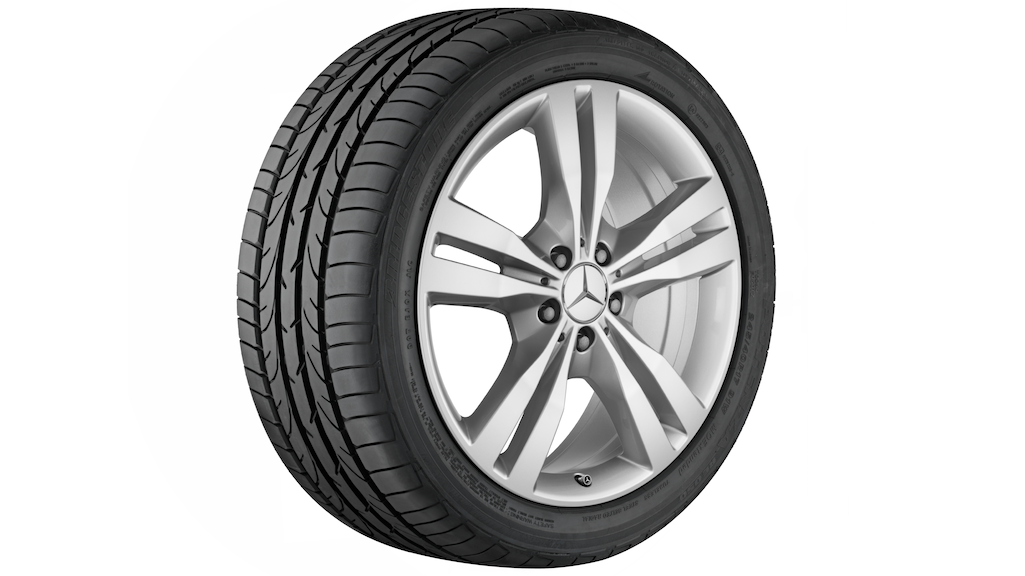 5-twin-spoke wheel titanium silver, Michelin, Latitude Alpin MO, 255/50 R19 107H XL, winter, Q4401515104300J2022