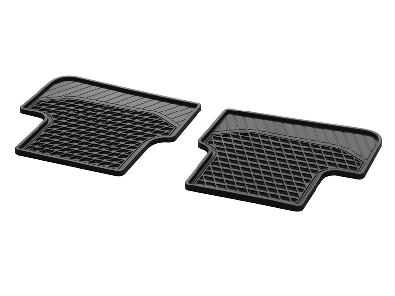 CLASSIC all-weather mats, rear, 2-piece, S-Class, black, A22268077059G33