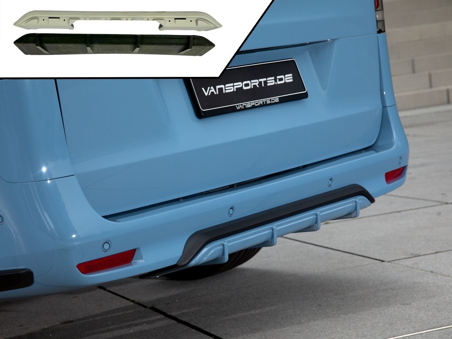 Diffusor-Heckmittelteil für Mercedes-Benz Vito/ V-Klasse 447 (ab Facelift 2024), VS-4478850142D