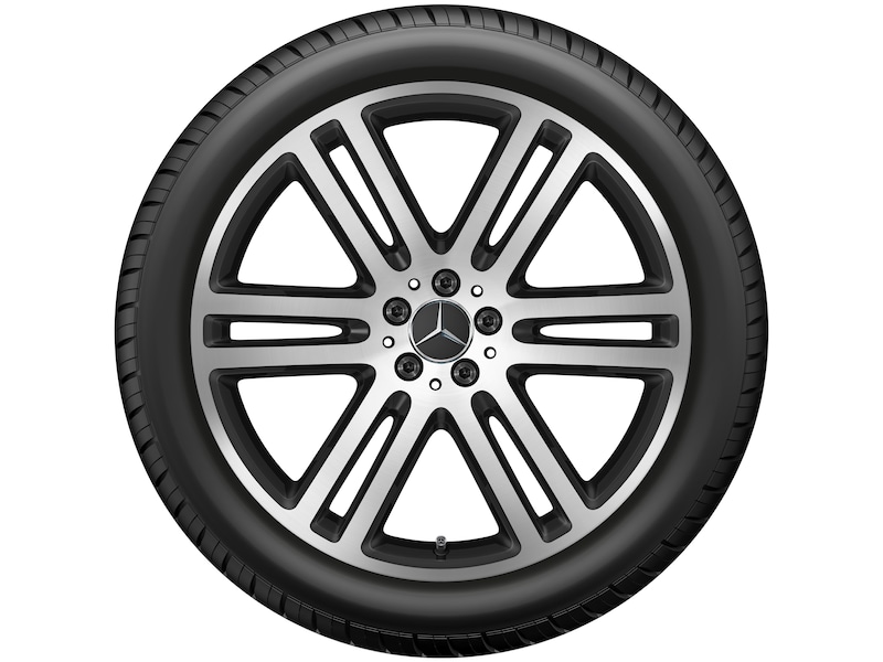 Mercedes-Benz Original Winter-Komplettrad 6-Doppelspeichen schwarz matt glanzgedreht , Pirelli, Scorpion Winter MO, 275/45 R21 107 V None, Winter, Q440141717020