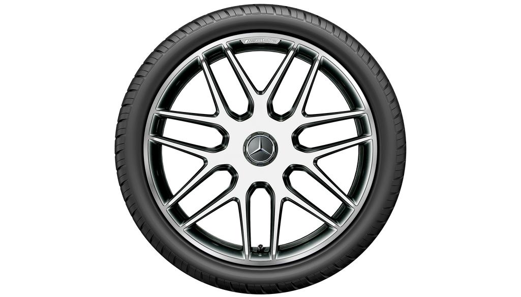 AMG Schmiederad im Kreuzspeichen-Design, 50,8 cm (20 Zoll), E-Klasse, 265/35 R20/, silberfarben, A21340130007X15 AMG Schmiederad im Kreuzspeichen-Design, 50,8 cm (20 Zoll), E-Klasse, 265/35 R20/, silberfarben, A21340130007X15