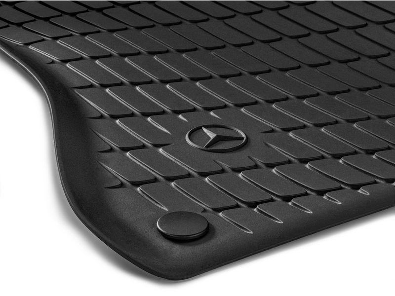 Dynamic Squares all-weather mats, driver/passenger mat, 2-piece, S-Class, black, A22368008059051