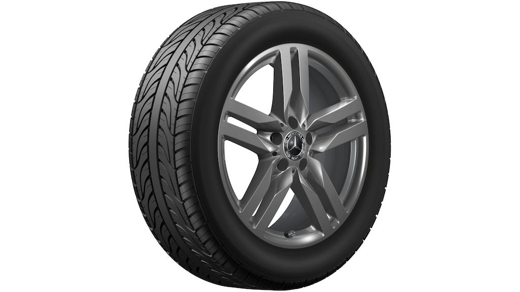 Cerchio a 5 doppie razze, 45,7 cm (18 pollici), (incluso EQB/ GLB/ GLA), 235/55 R18/, tremolit-metallico, A24740151007X28 Cerchio a 5 doppie razze, 45,7 cm (18 pollici), (incluso EQB/ GLB/ GLA), 235/55 R18/, tremolit-metallico, A24740151007X28