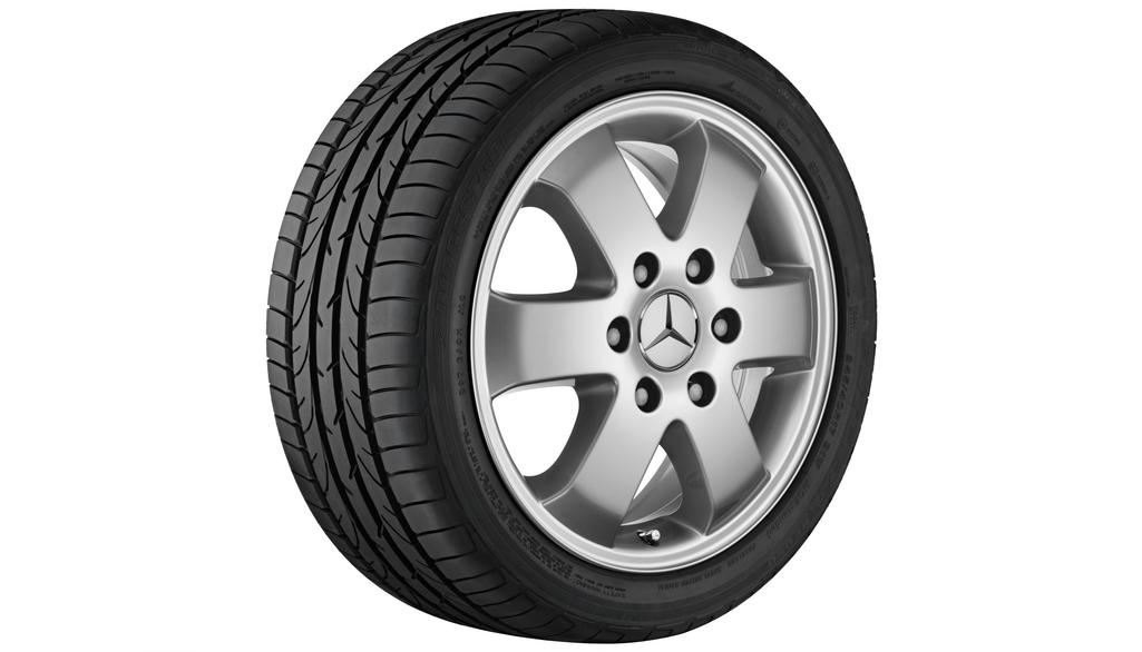 Cerchio a 6 razze, 40,6 cm (16 pollici), Sprinter, 235/65 R16/, argento brillante, B66570022 Cerchio a 6 razze, 40,6 cm (16 pollici), Sprinter, 235/65 R16/, argento brillante, B66570022