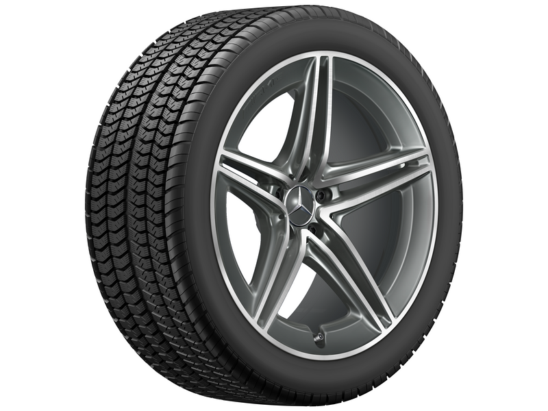 AMG 5-Doppelspeichen-Rad, 50,8 cm (20 Zoll), glanzgedreht, AMG GT, 295/35 R20/, tantalgrau, A29040105007Y51