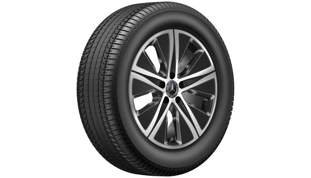 Cerchio a 5 fori, Aero, 45,7 cm (18 pollici), lucido, GLE, 235/60 R18/, nero, A16740118007X23 Cerchio a 5 fori, Aero, 45,7 cm (18 pollici), lucido, GLE, 235/60 R18/, nero, A16740118007X23