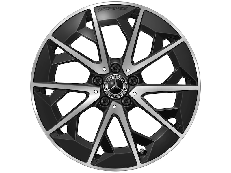 Mercedes-Benz Genuine complete summer AMG 5-twin-spoke wheel, black high-sheen, Michelin, e Primacy 2 MO, 225/40 R19 93 W XL, summer, Q440241510620