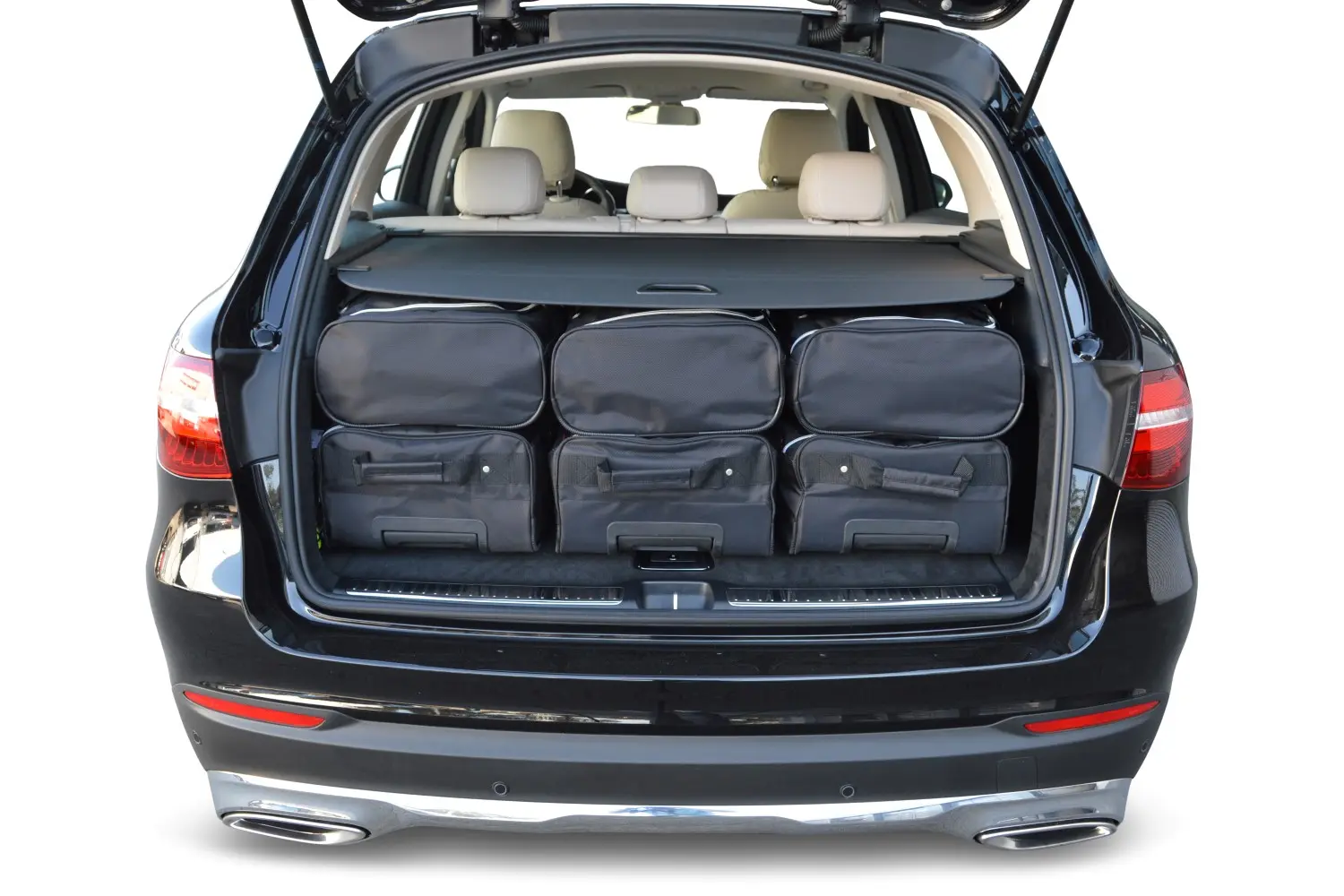 Reisetaschenset passend für Mercedes-Benz GLC (X253) 2015-2022 - Schwarz, CB-M21701S