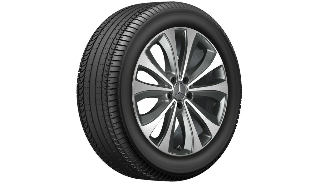 5-twin-spoke wheel gray Himalaya glossy turned, Pirelli, Scorpion Winter MO, 255/50 R19 107V XL, Winter, Q44030171138A