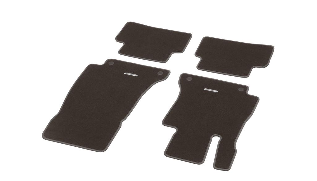 CLASSIC velour mats, set, 4-piece, All-Terrain, E-Class, espresso brown, A21368053058T85