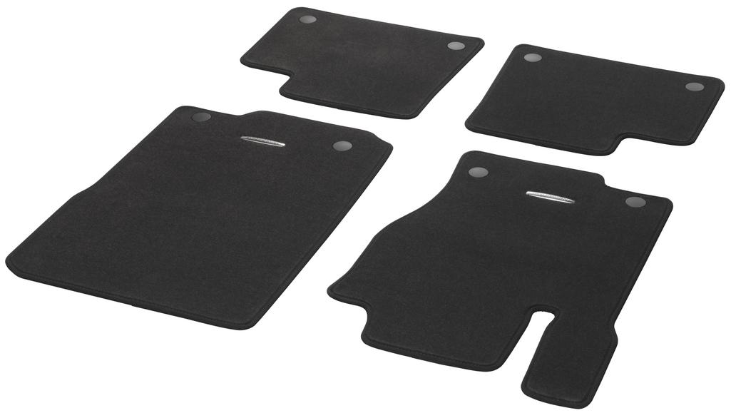 Tappetini in velluto CLASSIC, set, 4 pezzi, Classe GL-GLS/ M-GLE, grigio basalto, A16668041027M31 Tappetini in velluto CLASSIC, set, 4 pezzi, Classe GL-GLS/ M-GLE, grigio basalto, A16668041027M31