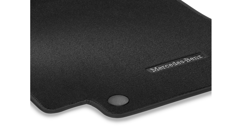 Velour mats, CLASSIC, set, 4-piece, only in conjunction with code 847, GLC, black, A25468020069J74