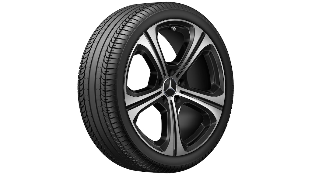 5-dubbelspaaks velg, glanzend zwart, Pirelli, P Zero MO, 255/35 R19 96Y XL, zomer, Q4402417103000J2022