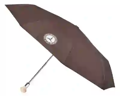 Taschenschirm, 300 SL, braun, Stahl / Fiberglas / Polyester (recycelt), B66041941