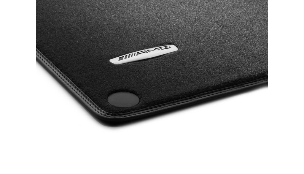 AMG velor mats, set, 4-piece, with metal badge, S-Class, black, A21768000029F87