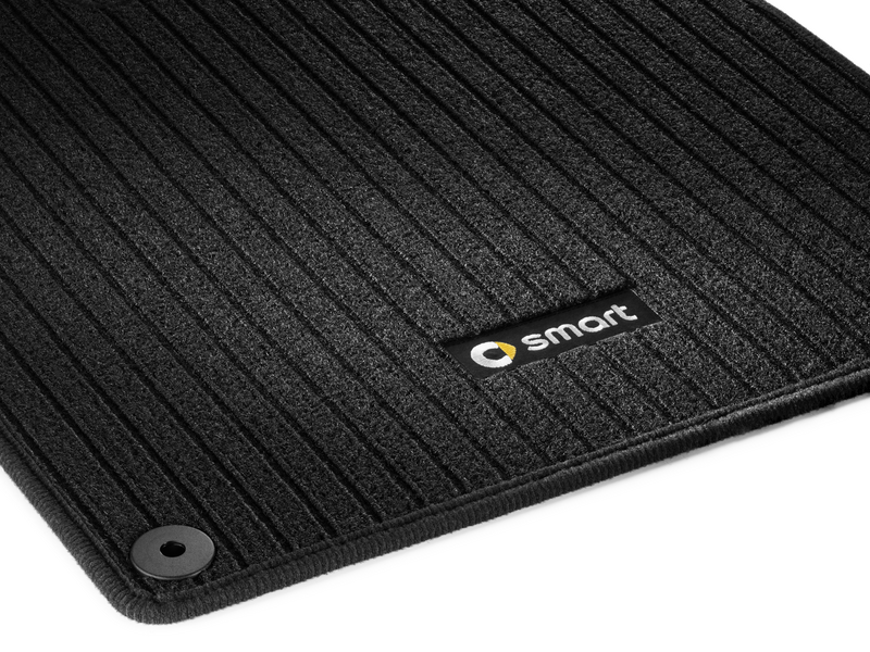 Rep mats, set, 2-piece, smart, black, A45168022489G32