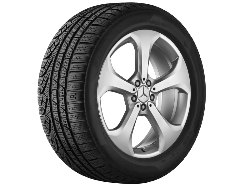 5-spoke wheel, 50.8 cm (20-inch), GLK, 235/45 R20/, vanadium silver, A20440105007X45