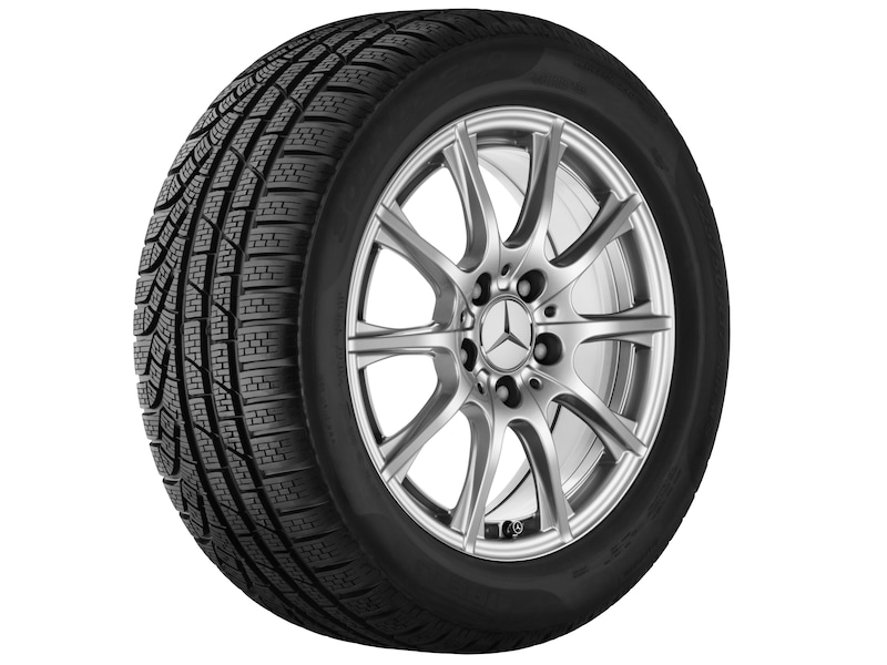 10-Speichen-Rad Vanadiumsilber, Bridgestone, BLIZZAK LM-32 MO, 205/60 R16 92H, Winter, Q440141910680G12021