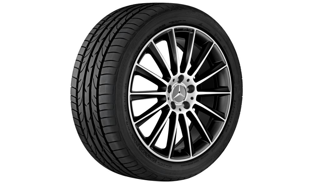 AMG multi-spoke wheel, 48.3 cm (19-inch), high-sheen, GLA, 235/45 R19/, black, A15640128007X23