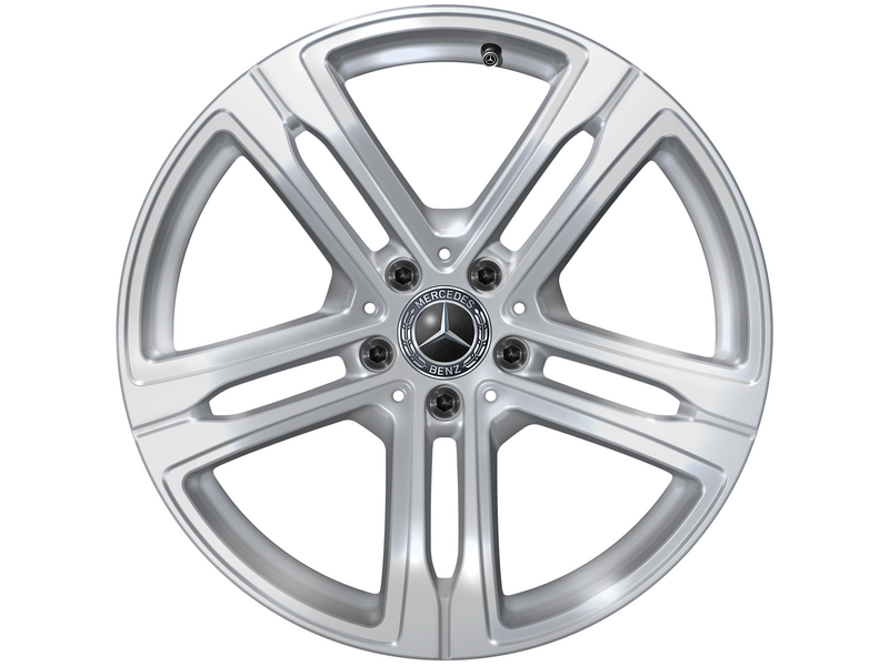 5-spoke wheel, 48.3 cm (19-inch), aero wheel, EQE, 235/55 R19/, vanadium silver, A29440120007X45