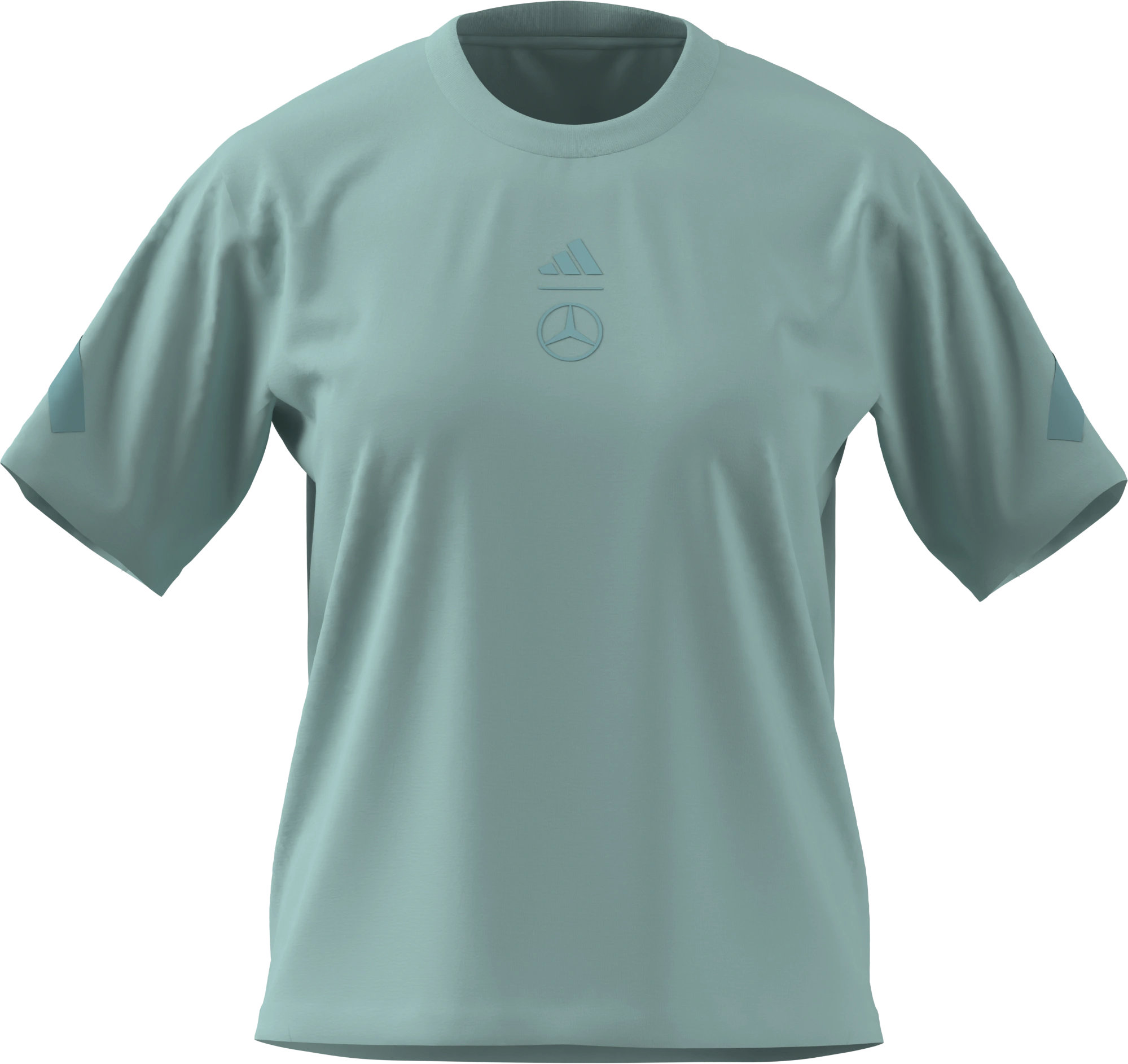 T-Shirt Damen, aqua, XS, B67960190