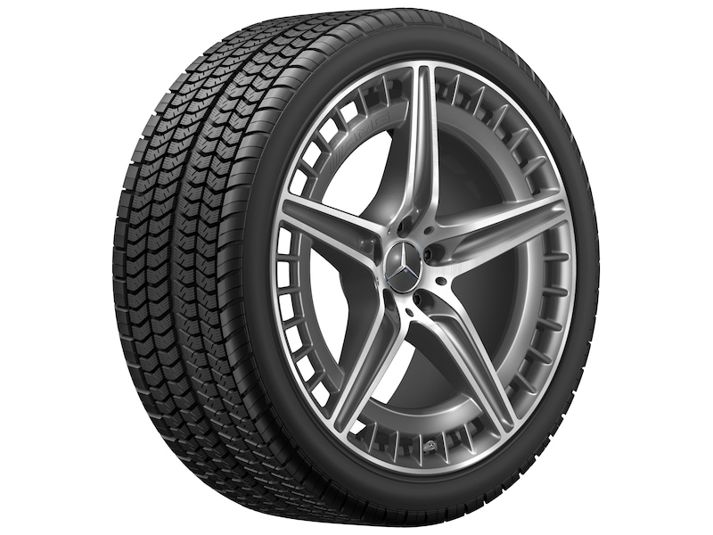 AMG 5-twin-spoke wheel tantalum gray glossy turned, Continental, WinterContact TS 860 MO1, 275/40 R21 107V XL, Winter, Q440141112570