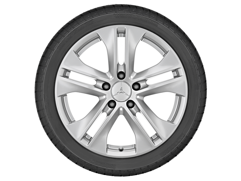 5-twin-spoke wheel, 40.6 cm (16-inch), C-Class, 205/55 R16/, titanium silver, A20440172029765