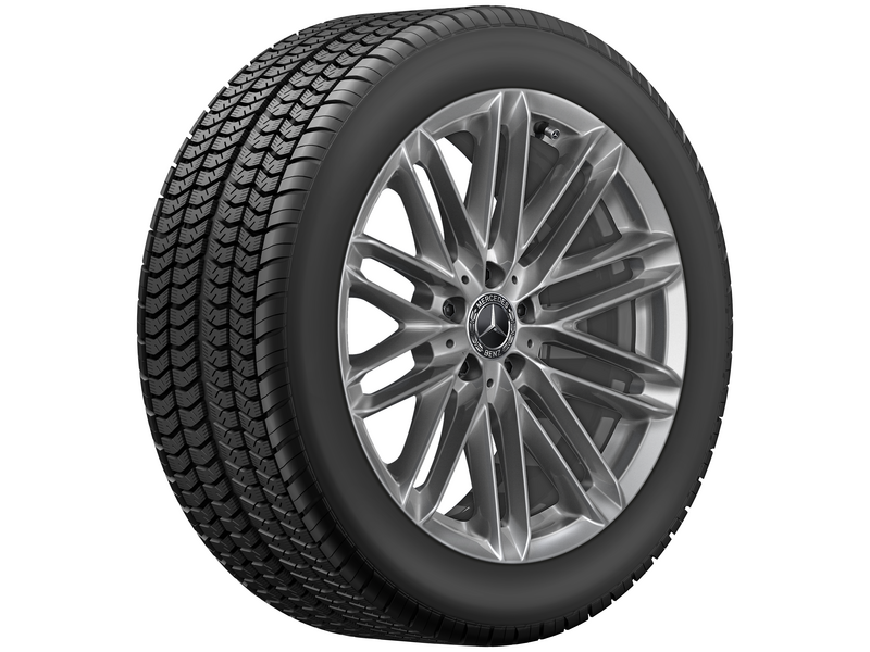 10-twin-spoke wheel, 48.3 cm (19-inch), S-Class, 255/45 R19/, thulium silver, A22340135009293