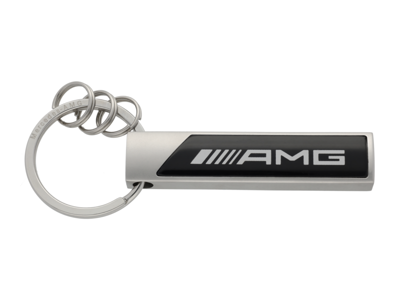 AMG key fob, logo, white / silver / black, B66959361