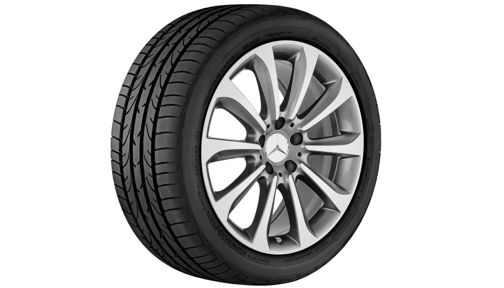 10-Speichen-Rad, 45,7 cm (18 Zoll), CLS, 255/40 R18/, grau Himalaya, A21840106007X21 10-Speichen-Rad, 45,7 cm (18 Zoll), CLS, 255/40 R18/, grau Himalaya, A21840106007X21