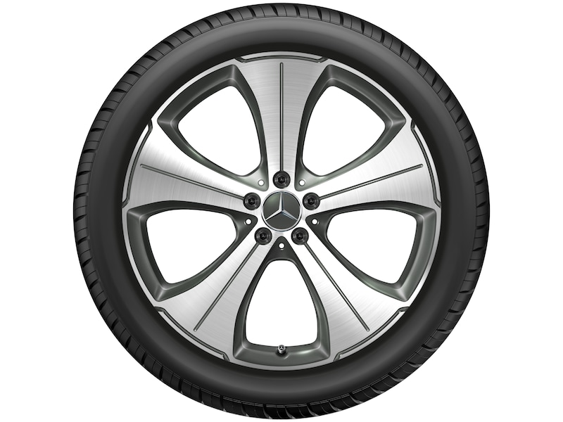 5-Speichen-Rad Grau Himalaya Glanzgedreht, Continental, SportContact 6 MO, 275/45 R21 107Y, Sommer, Q4406511105000J2022