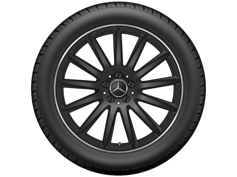 AMG Vielspeichen-Rad Schwarz Felgenhorn Glanzgedreht, Bridgestone, Blizzak LM001 MO, 235/45 R20 96H, Winter, Q4403019102200J2022