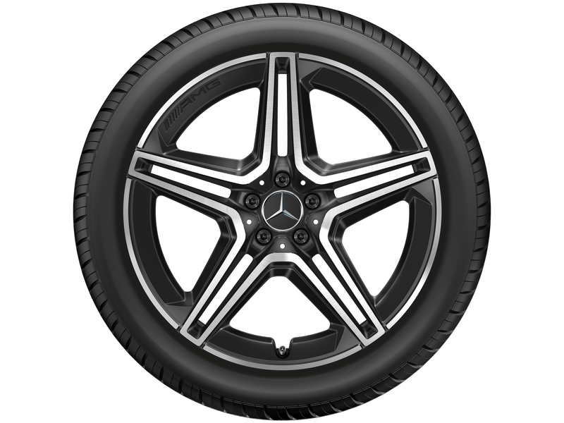 AMG 5-Doppelspeichen-Rad, 53,3 cm (21 Zoll), glanzgedreht, GLS, 315/40 R21/, schwarz, A16740174007X23