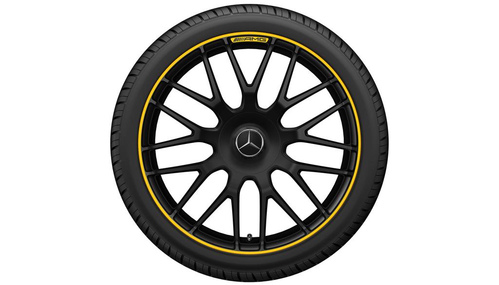 AMG forged wheel in cross-spoke design, 50.8 cm (20-inch), high-sheen rim flange, C-Class, 285/30 R20/, matt black, A20540161009Y43 AMG forged wheel in cross-spoke design, 50.8 cm (20-inch), high-sheen rim flange, C-Class, 285/30 R20/, matt black, A20540161009Y43
