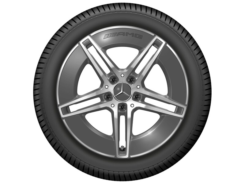 AMG 5-Doppelspeichen-Rad, 45,7 cm (18 Zoll), glanzgedreht, CLE, 275/40 R18/, tantalgrau, A23640148007Y51