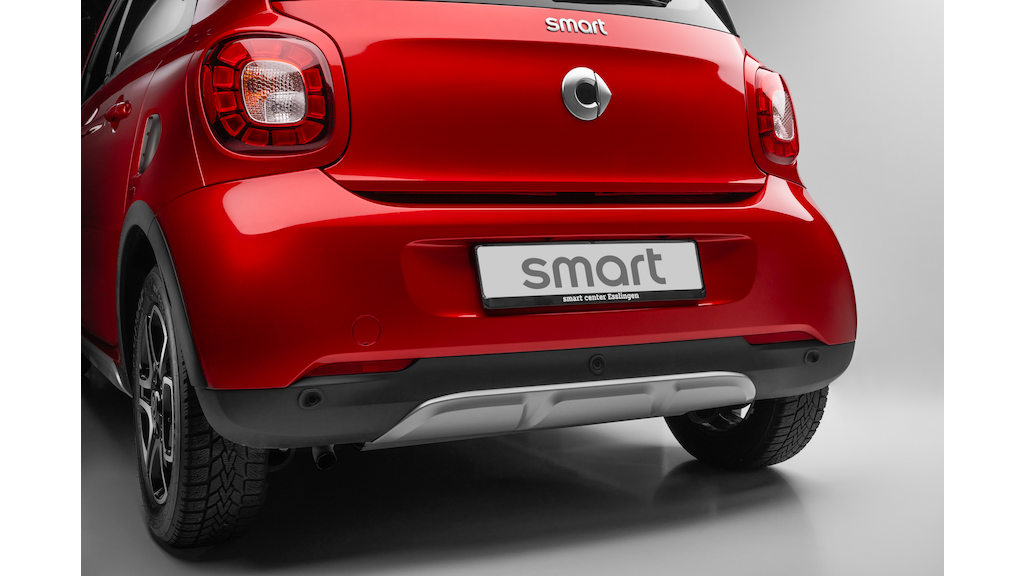 BRABUS optischer Unterfahrschutz, hinten, smart, silberfarben, A4538804402