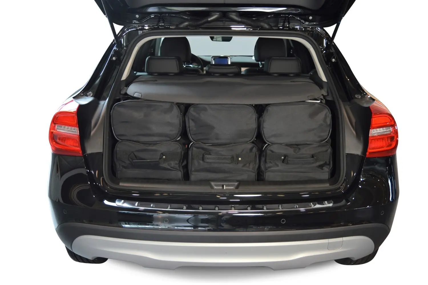 Travel bag set suitable for Mercedes-Benz GLA (X156) 2014-2020, A-Class, black, CB-M21401S