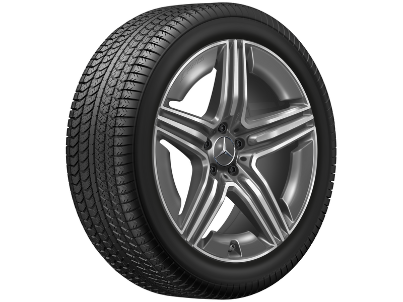 AMG 5-twin-spoke wheel, 50.8 cm (20-inch), high-sheen, GLC, 255/45 R20/, tantalum gray, A25440106007Y51