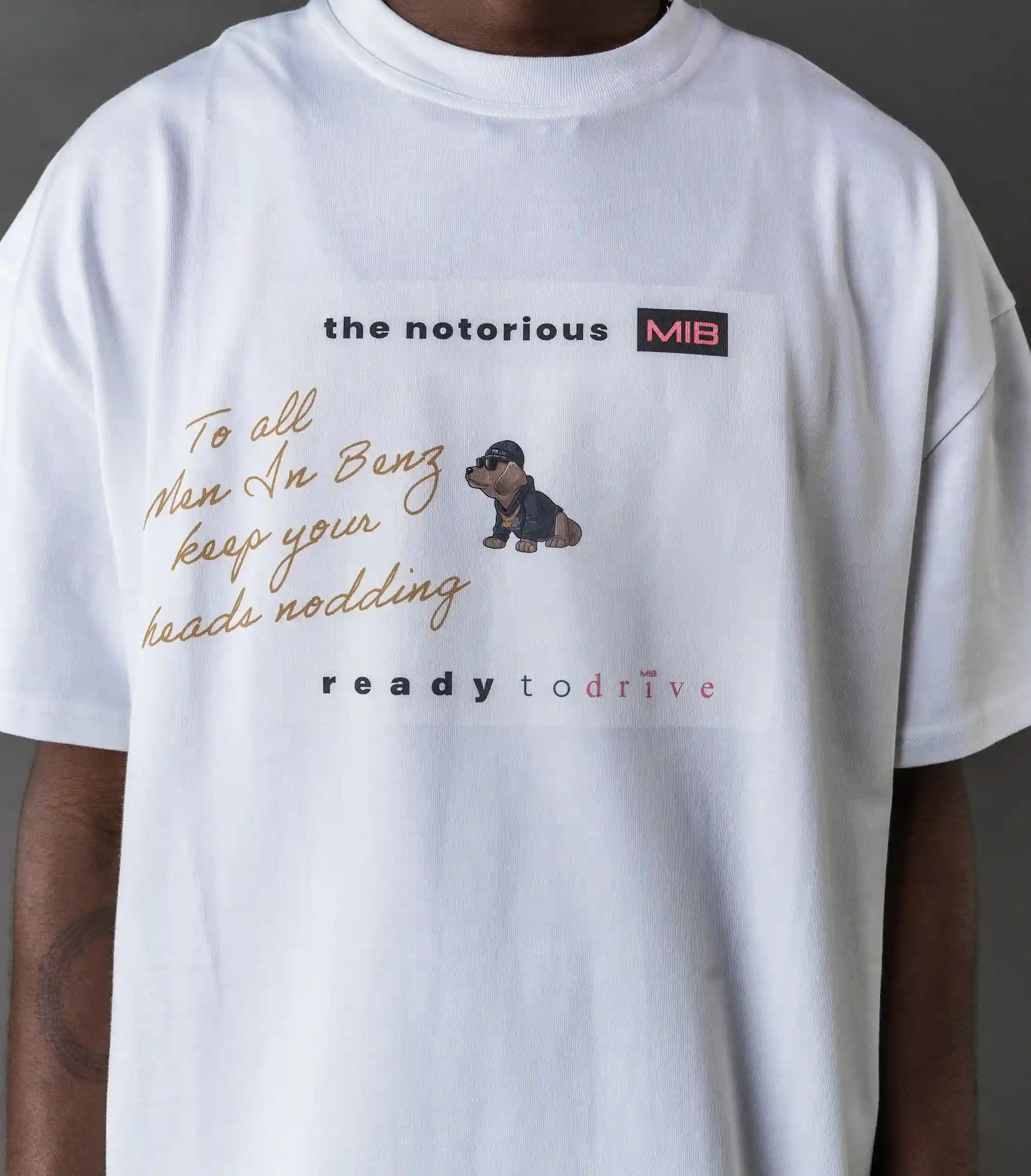 The Notorious MIB Shirt, weiß, MIB03002H-M00011